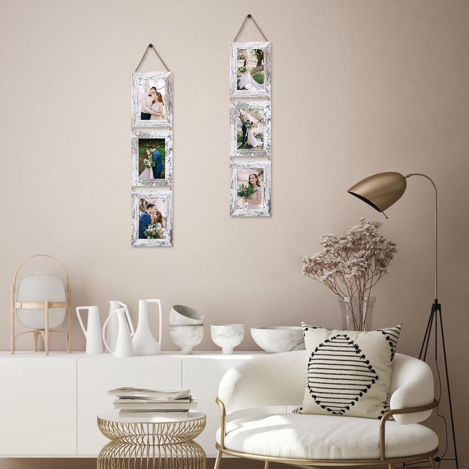 10x15 Collage Bilderrahmen Set 6 vertikale Rahmen