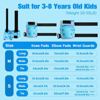 Knieschoner Kinder Mädchen Schützer in Blau für Inline