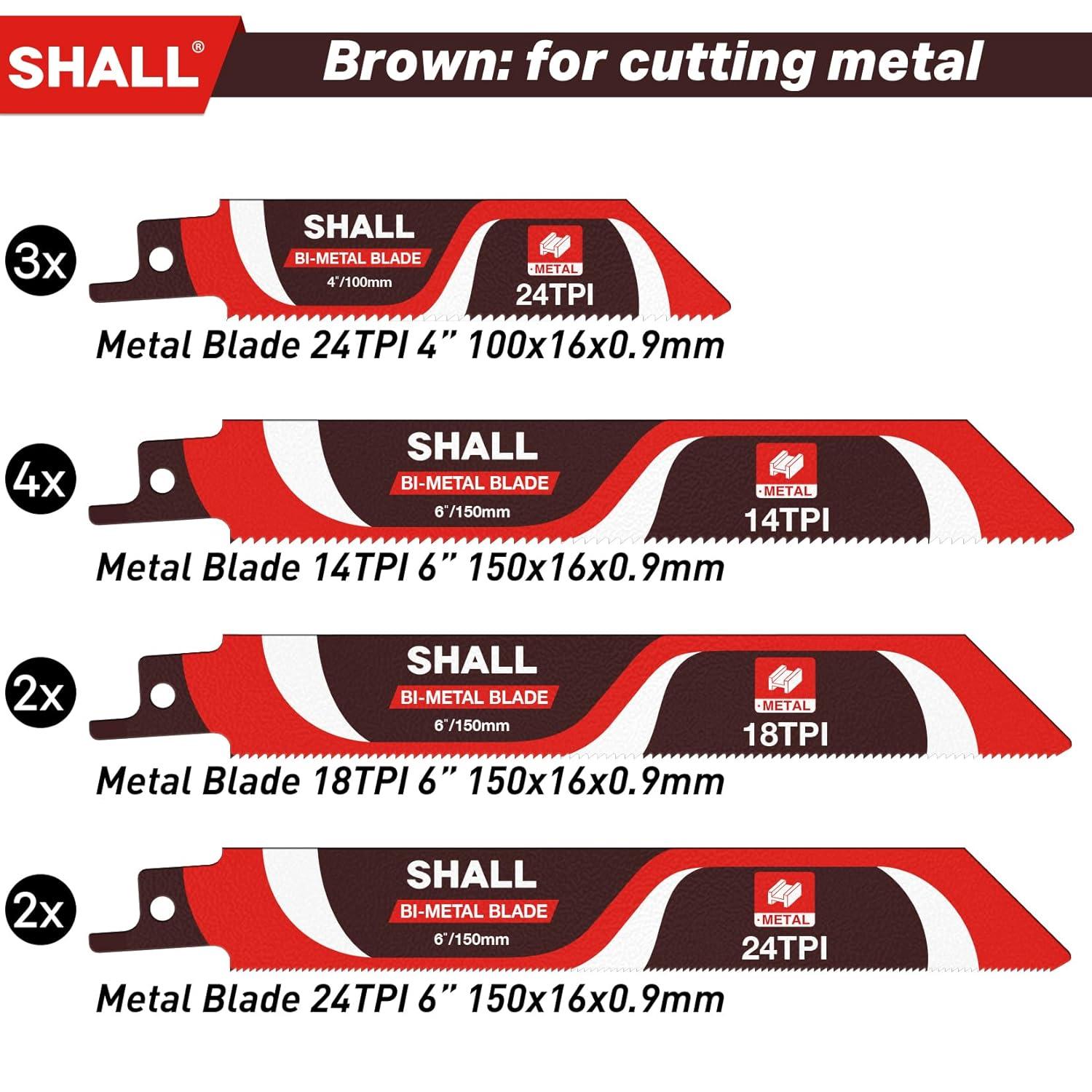 Säbelsägeblätter Set 34-teilig Hartmetallstahl
