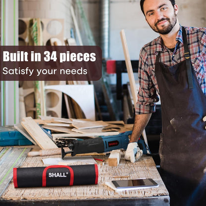 Säbelsägeblätter Set 34-teilig Hartmetallstahl für Holz Metall Kunststoff