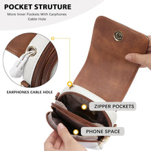 BOSTANTEN Damen Umhängetasche Leder Handytasche mit