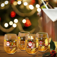 Weihnachtsweinglas 4er Set Glühweinglas Weihnachtsgeschenk