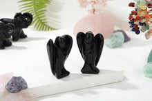 Engel Figur Obsidian 50mm Schutzengel Kristall Heilung
