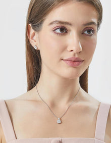 Silberkette Damen 925 Anhänger Moissanite Halskette 1 Karat