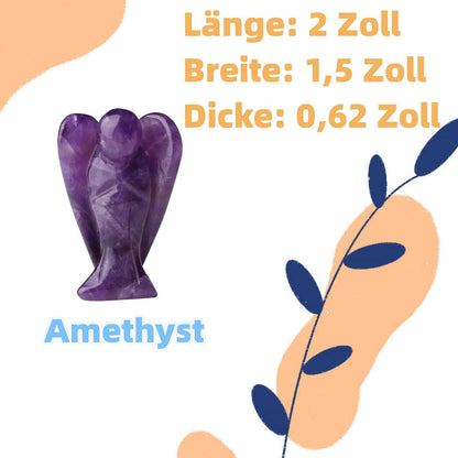 Amethyst Engel Figur 50mm Natürliche Kristalle Schutzengel Heilung Statue