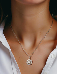 Silberkette Damen 925 mit 1 Karat Moissanite Anhänger