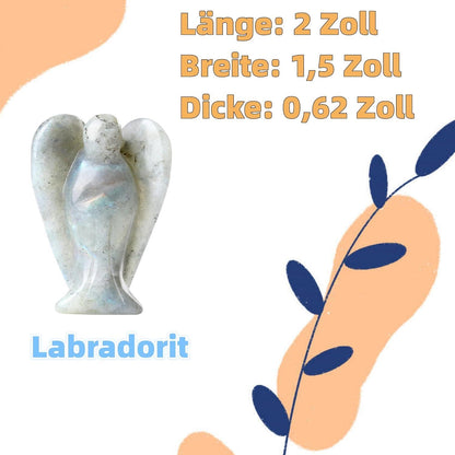 Engel Figur Labradorit 50mm Natur Kristalle Schutzengel Heilung Statue