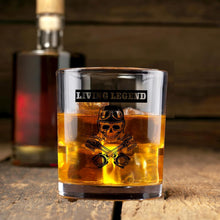 Joymaking Whiskyglas mit Gravur Totenkopf 300ml - Originelle