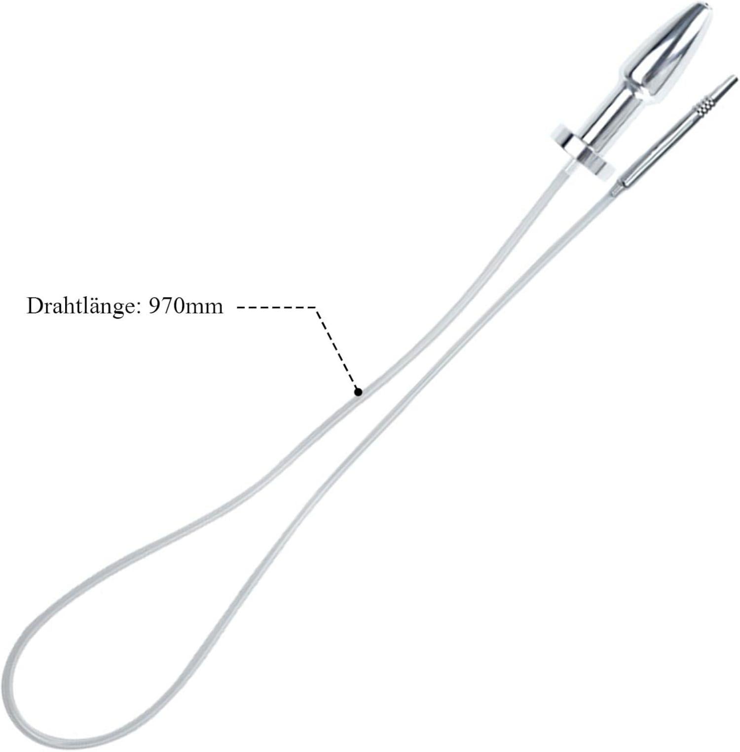 Edelstahl 2-in-1 Dilator Analplug Analdusche Klistier Herr,Frau