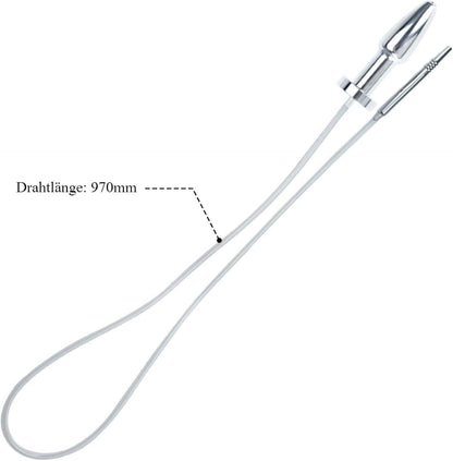 Edelstahl 2-in-1 Dilator Analplug Analdusche Klistier Herr,Frau