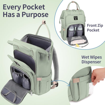 Pomelo Baby Wickelrucksack Rucksack wasserdicht Große Kapazität Unterwegs