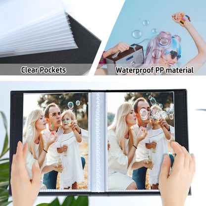 Kleines Fotoalbum 2er-Pack 100 Fotos 15x10 cm Leinenalbum