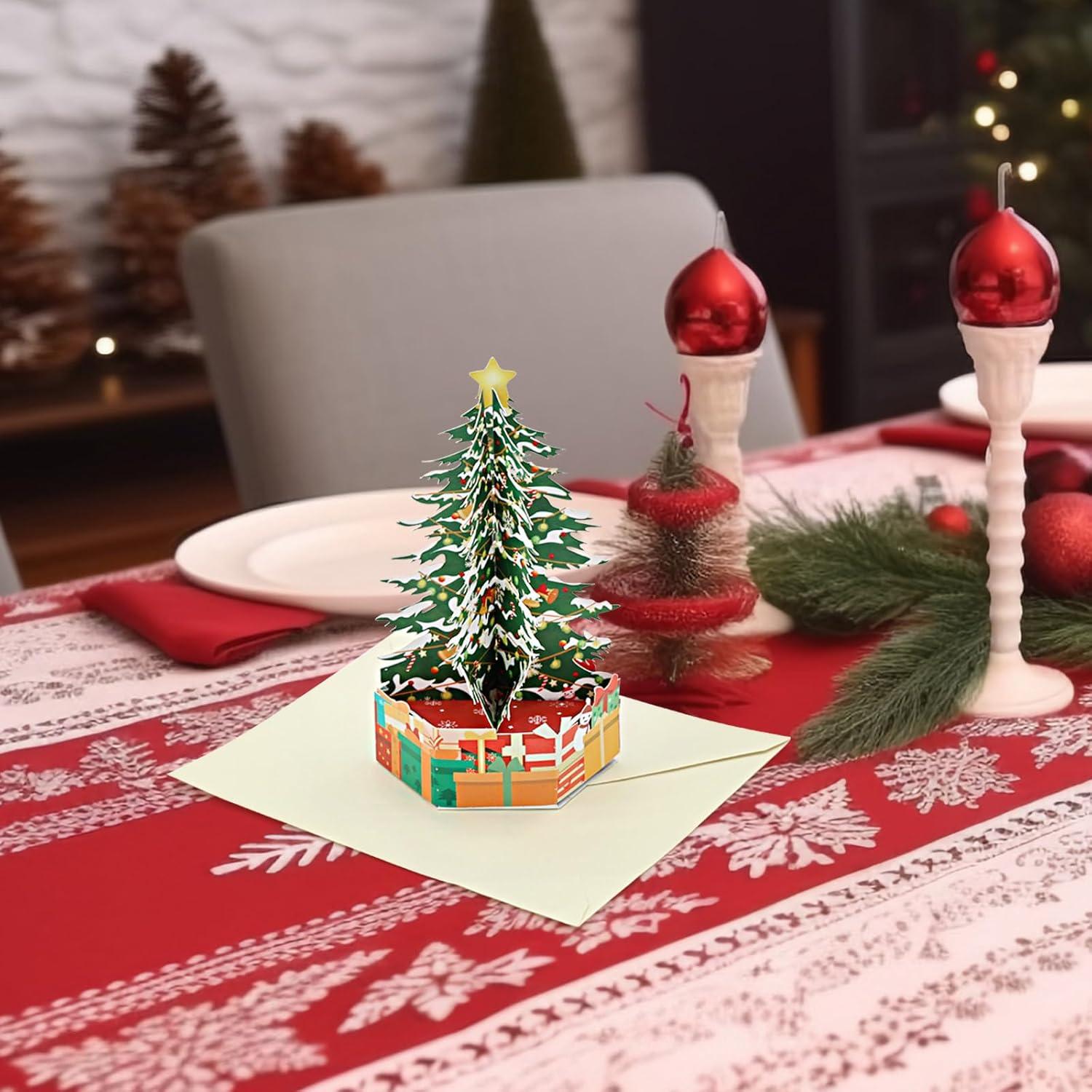 Weihnachtskarten Pop Up 3D Glückwunschkarte Grußkarte Set 16