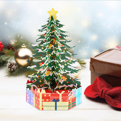 Weihnachtskarten Pop Up 3D Glückwunschkarte Weihnachtsbaum Grußkarte