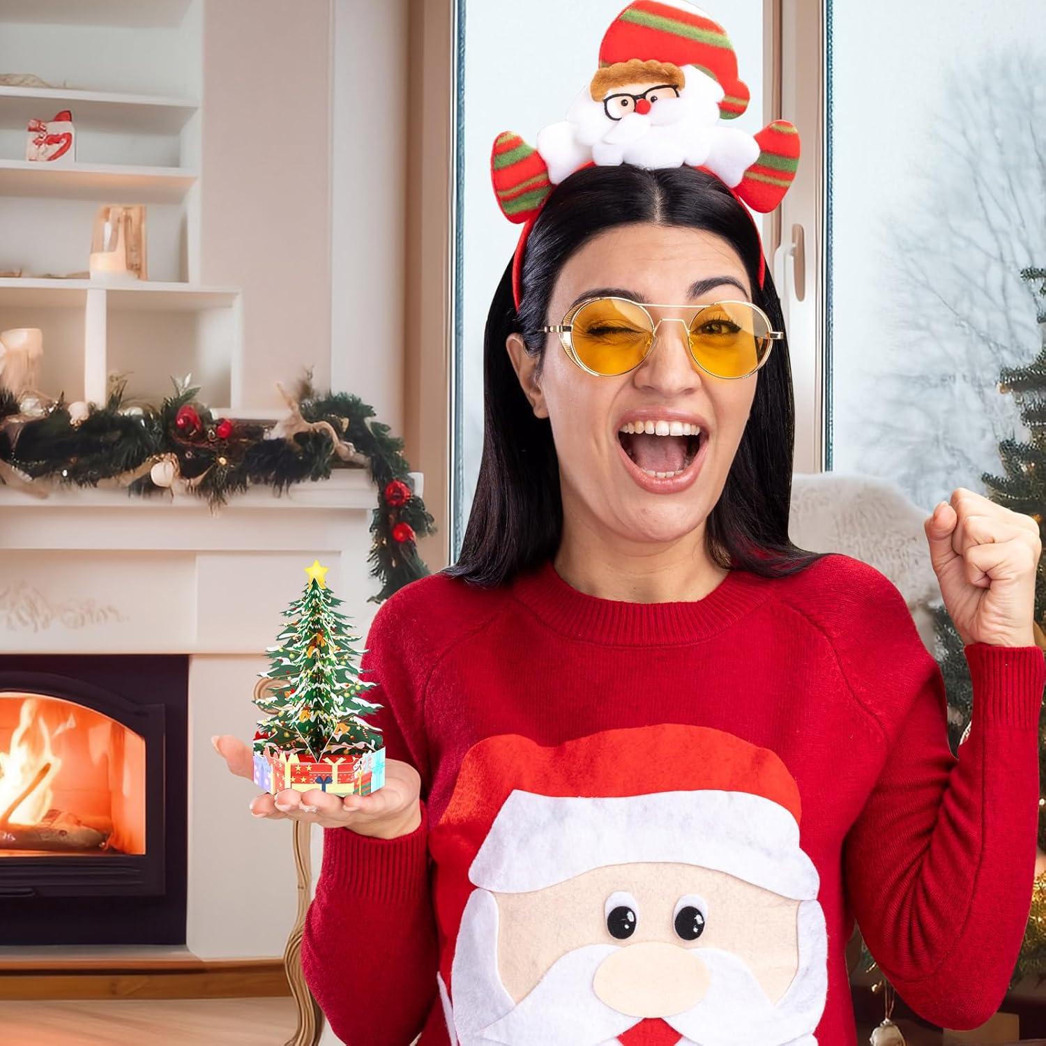 Weihnachtskarten Pop Up 3D Glückwunschkarte Grußkarte Set 16