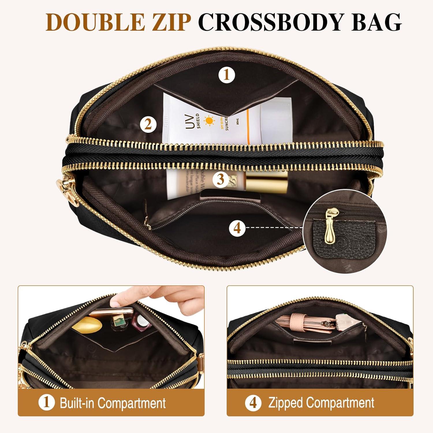 TEUEN Kleine Umhängetasche Damen Leder Crossbody