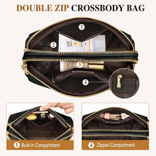 TEUEN Kleine Umhängetasche Damen Leder Crossbody