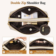 TEUEN Damen Umhängetasche Leder: Kleine Crossbody Handtasche
