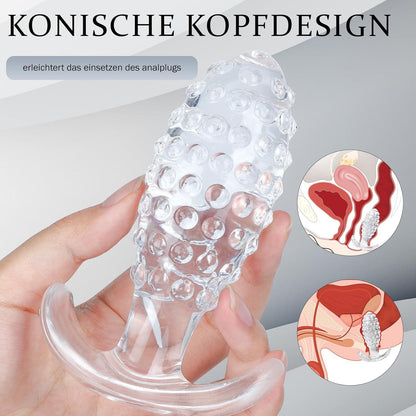 Analplug Silikon Ananas Kristall Butt Plug Frauen Männer