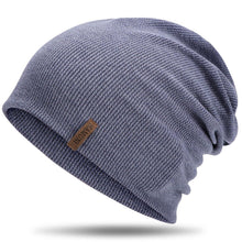 Damen Slouch Beanie Mütze – Hellblau, Weich & Bequem