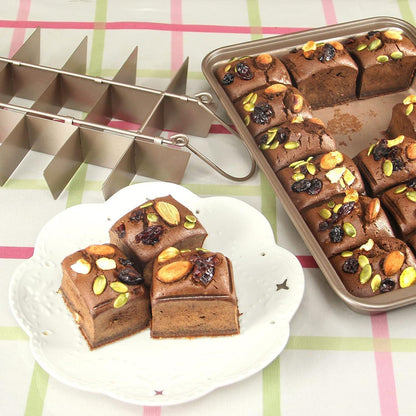 Brownie Backform mit Trennwänden – 18 Portionen