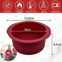 Silikon Kuchenform Rund Antihaft Backform 10cm 2 Stück