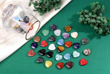 50 Stück Natürliche Herz Kristalle Edelsteine Set Chakra