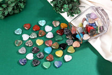 80PCS Natürliche Edelstein Herz Kristalle Set Herz Chakra