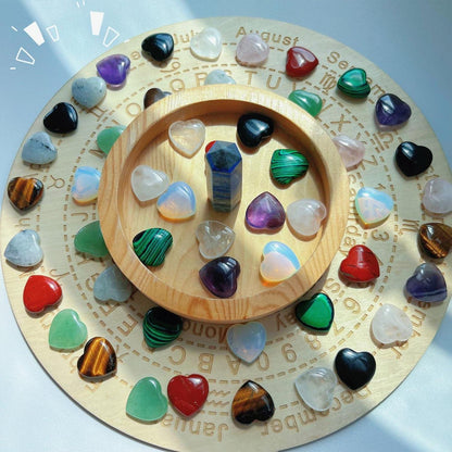 Kristalle Herz Steine Set 80 Stück Natürliche Edelsteine Trommelsteine XIANNVXI