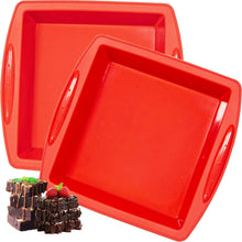 Silikon Brownie Backform 20x20cm 2 Stück Antihaft formen