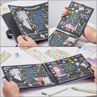 Fotoalbum zum Selbstgestalten DIY Fotobuch 80 Seiten Rosa