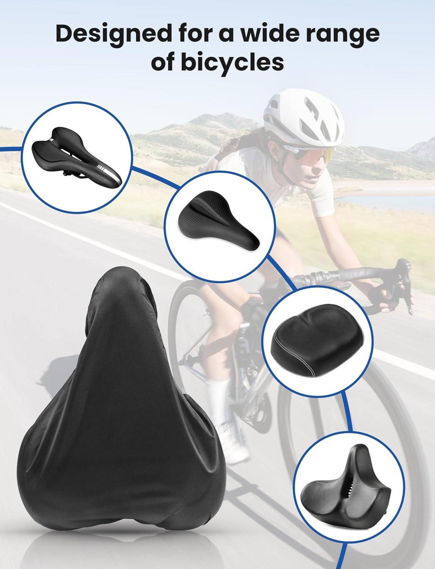 Sattelbezug wasserdicht mit Aufbewahrungstasche 2er Set - Fahrrad