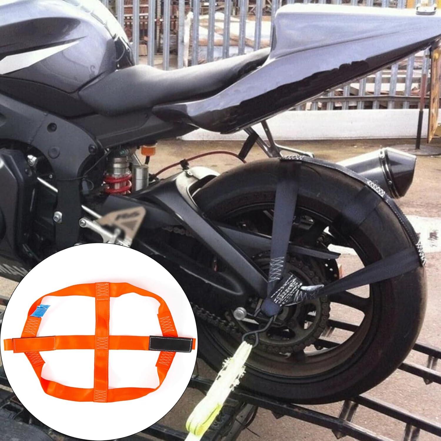 Motorrad Abspanngurt Transportsicherung Zurrsystem Orange