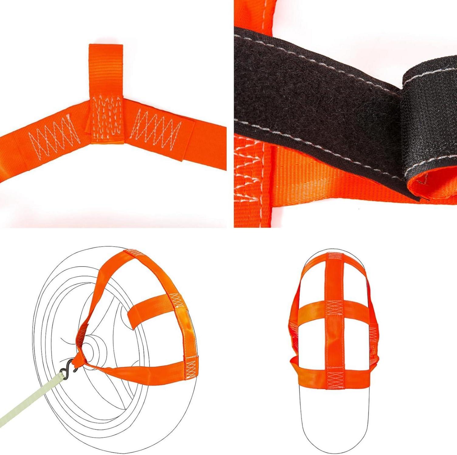 Motorrad Abspanngurt Hinterrad Transportsicherung Zurrsystem Orange
