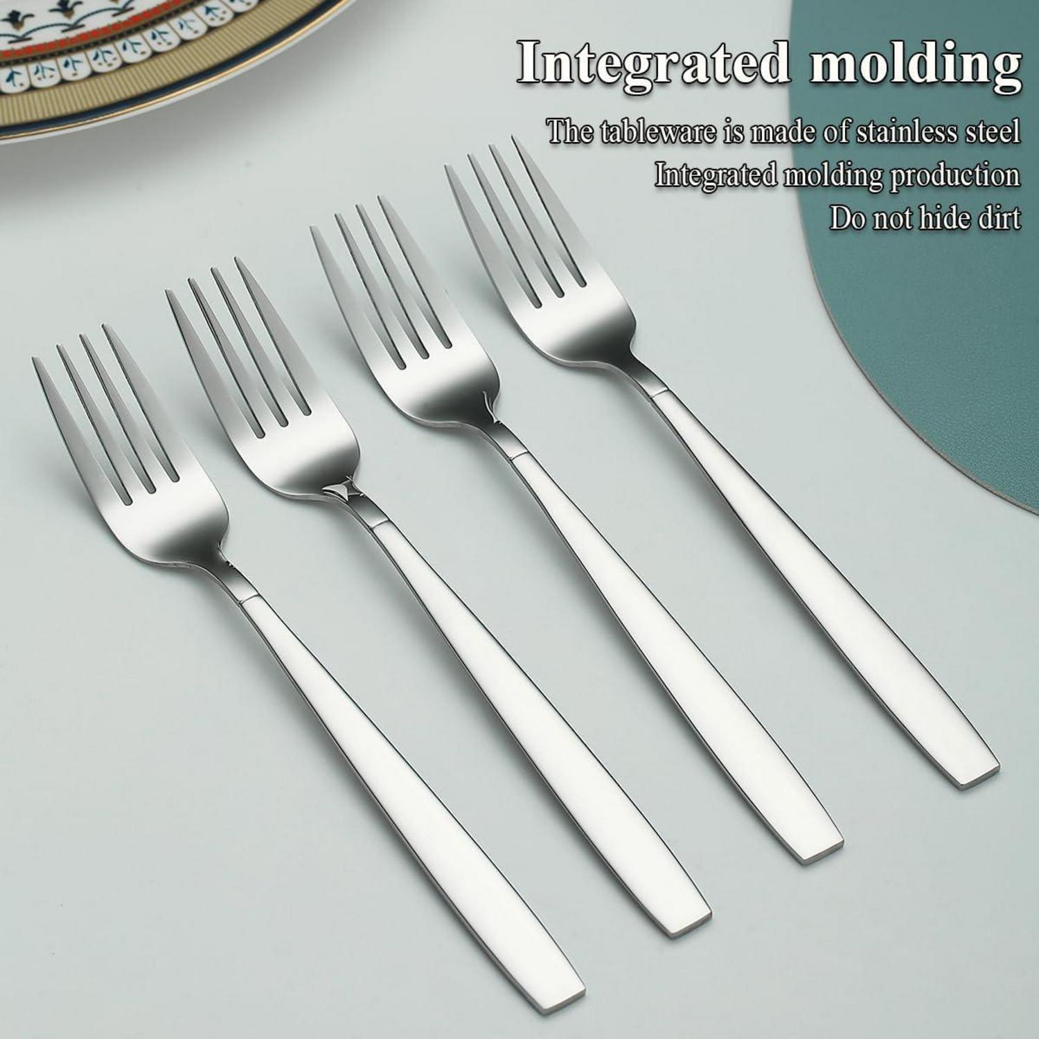 Tafelgabeln Set aus Edelstahl für Zuhause und Veranstaltungen, spülmaschinenfest & rostbeständig
