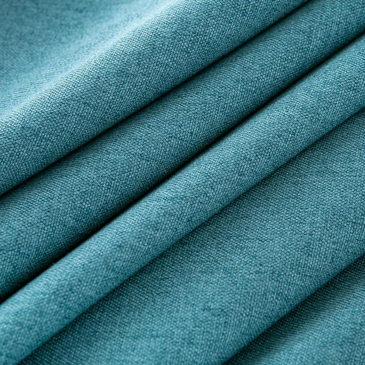 Runde Baumwollleinen Tischdecke Pfauenblau 280 cm