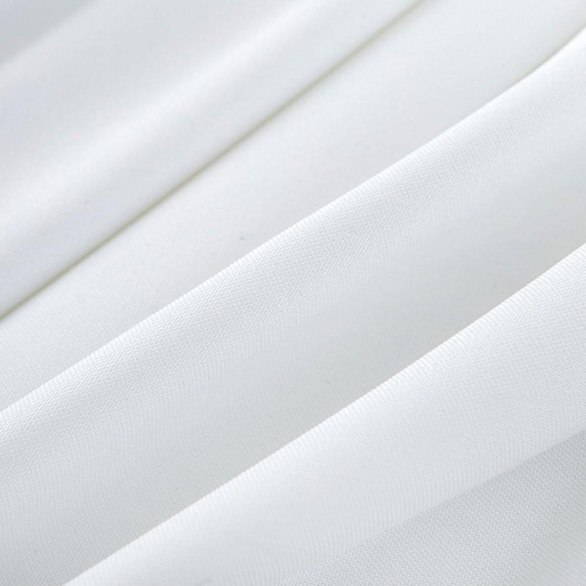 Runde Baumwollleinen Tischdecke 280cm – Weiß