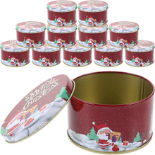 DOITOOL 24er Set Mini-Weihnachtskeksdosen mit Deckel - Runde