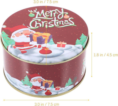 DOITOOL 24er Set Mini-Weihnachtskeksdosen mit Deckel - Runde