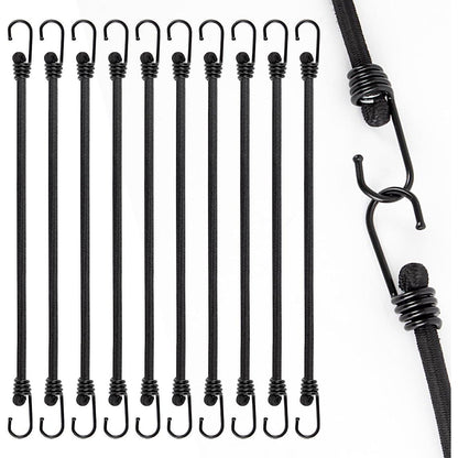 Spanngummis mit Haken – 10er Set, 100 cm, Robust & Vielseitig