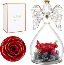Ewige Rose Engel Geschenkset für Frauen Muttertag Mutter Oma Freundin
