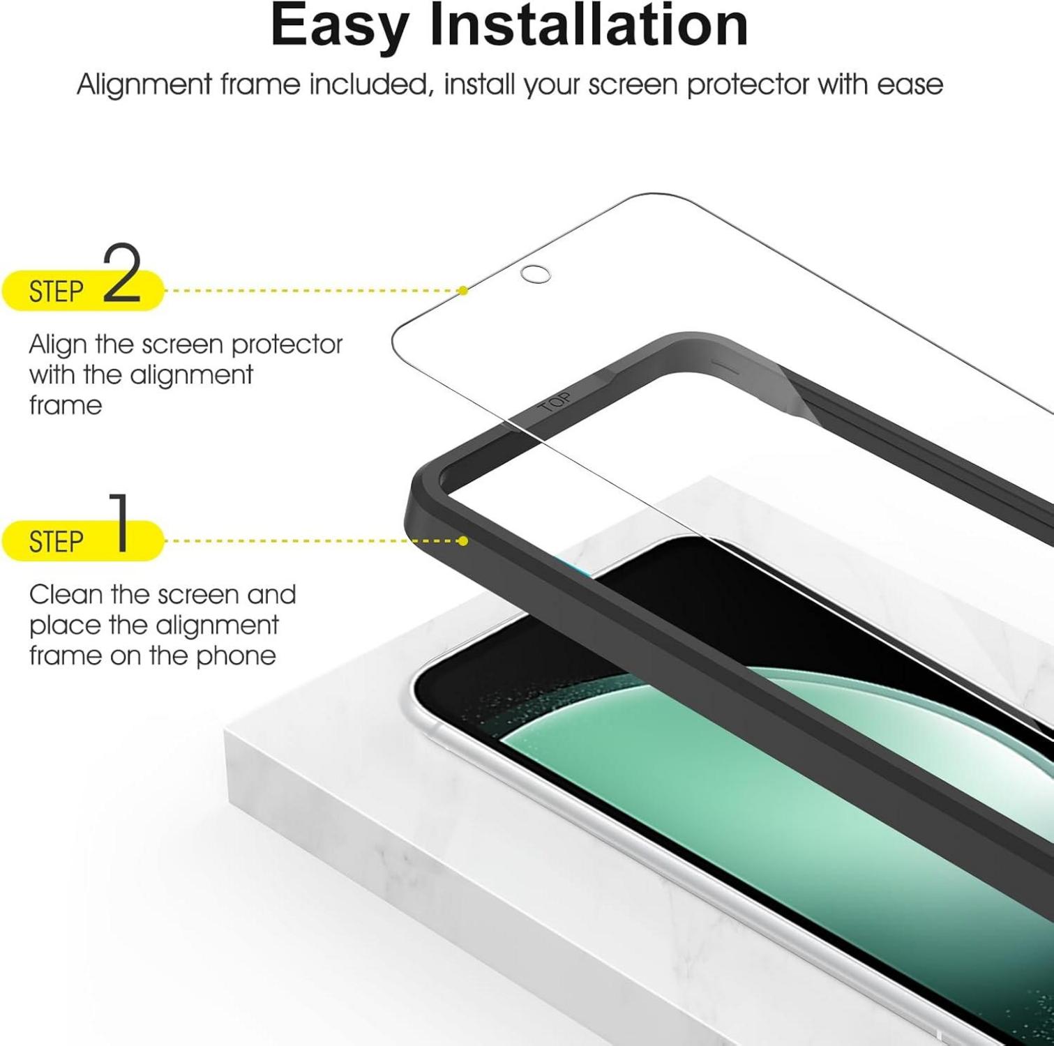Samsung Galaxy S23 FE Panzer Schutzglas 2 Stück 9H HD-Klar