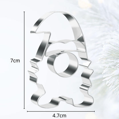 Keeapty Wichtel Ausstechform Weihnachten Edelstahl 3D Backen Urlaub
