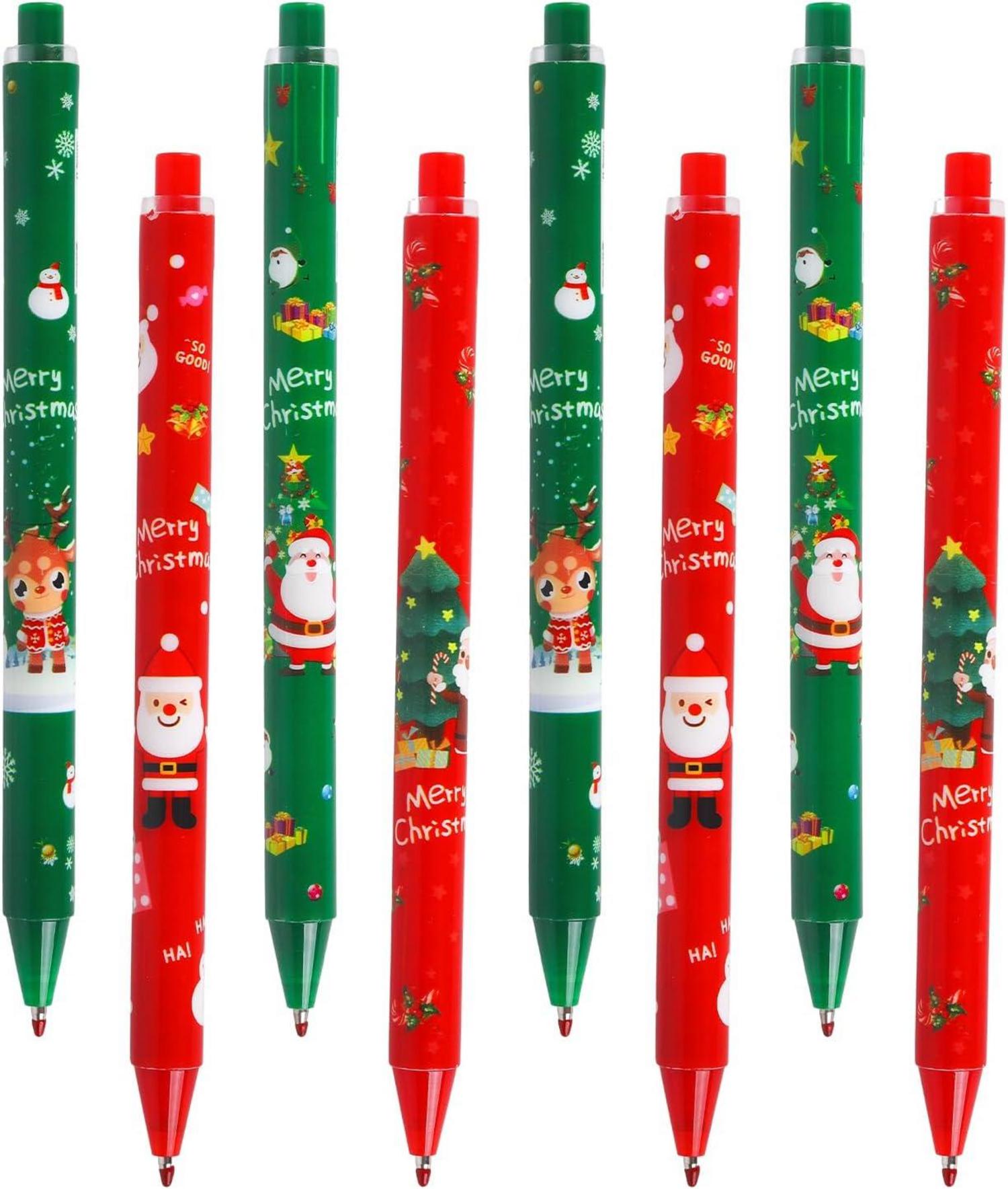 24er Set Weihnachts Kugelschreiber 0.5mm Druckkugelschreiber Party