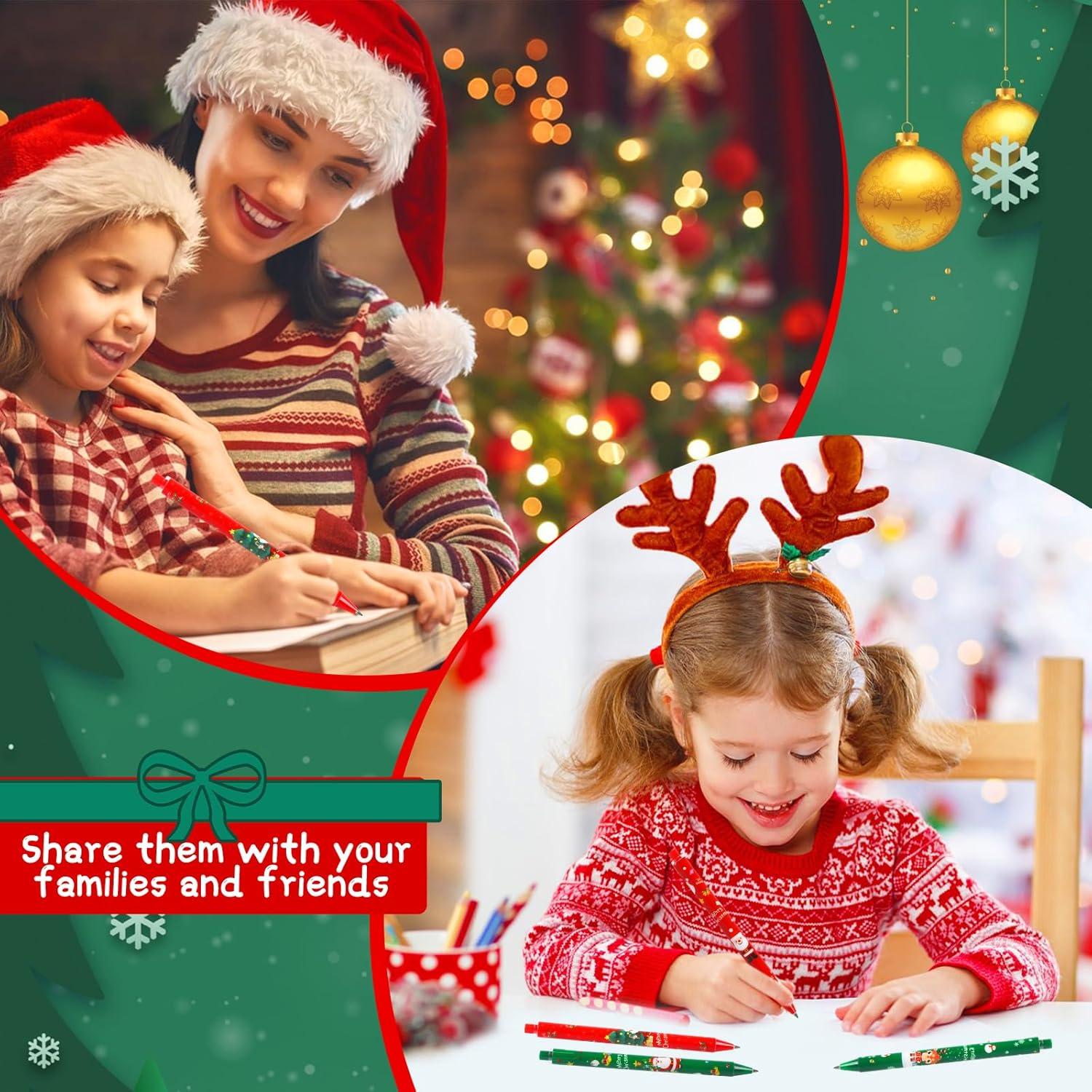 24 Weihnachts Kugelschreiber 0.5mm Druckkugelschreiber Studenten