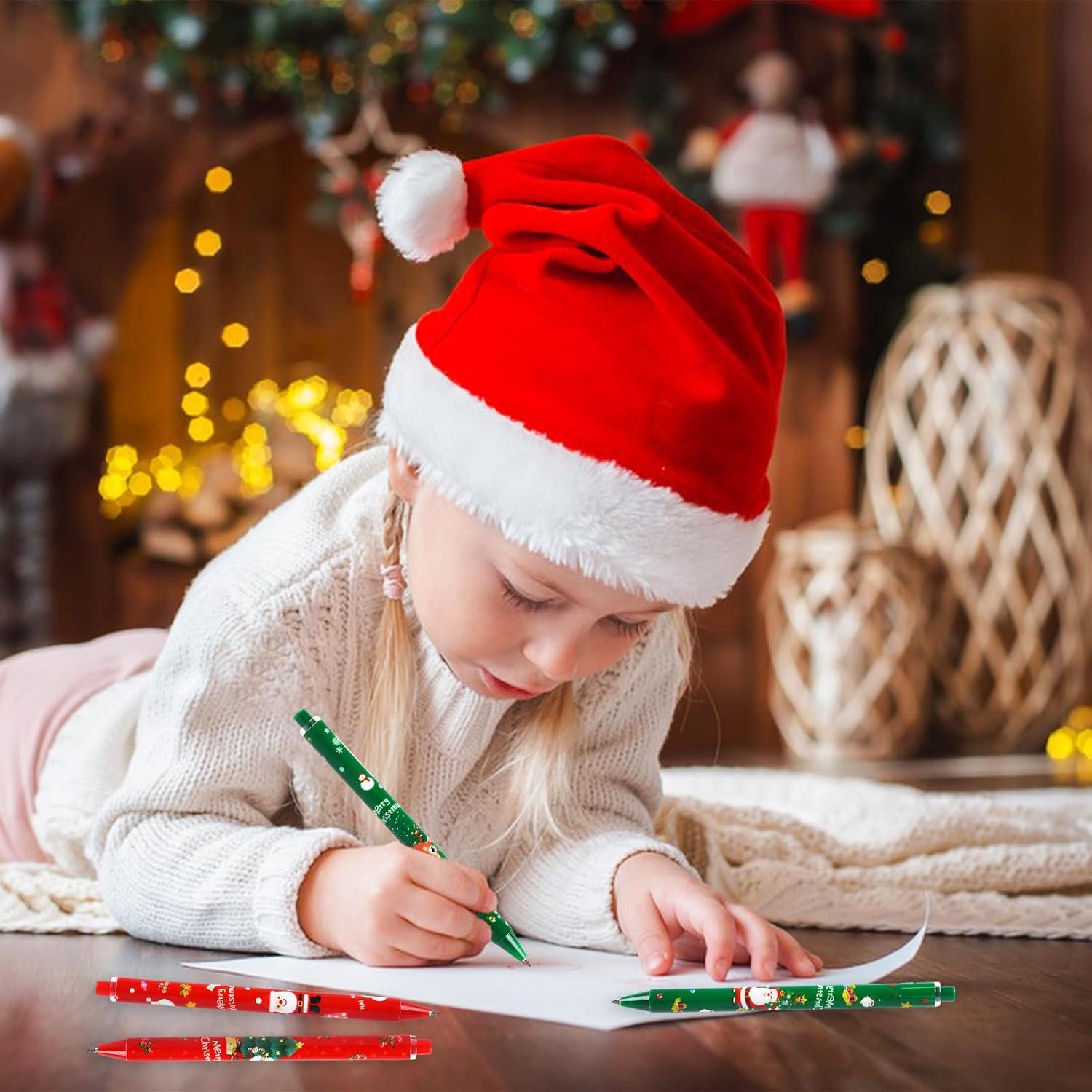 24x Weihnachts Kugelschreiber Schreibset 0.5mm Studenten Kinder Geschenke