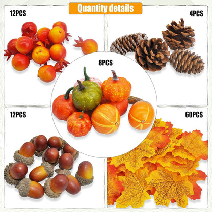 Künstliche Kürbis Deko Herbstdeko Set Halloween Tisch Party Halloween