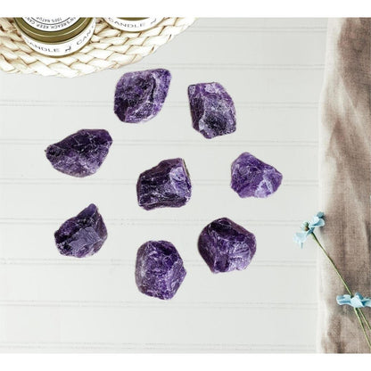 QINJIEJIE Große Amethyst Rohsteine Kristalle Natur