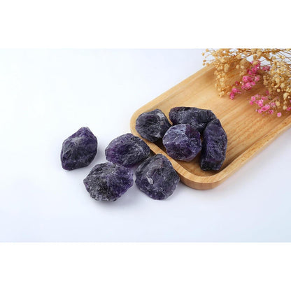 QINJIEJIE Große Amethyst Rohsteine Kristalle Natur
