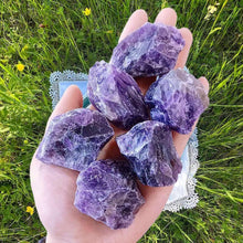 Amethyst Rohsteine Premium Wassersteine Kristalle Set 4 Stück